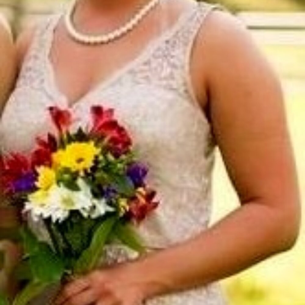 David's Bridal | Size 10 | Gold Cocktail Bridesmaid Dress